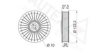AUTEX 651240 Deflection/Guide Pulley, v-ribbed belt
